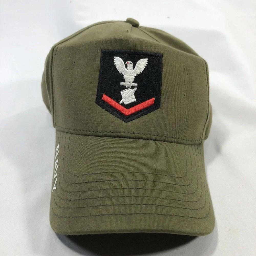 United States Navy Hat Cap by Otto Comfy Fit Green Adjustable One Size Fits Most